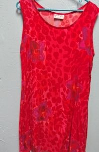 Red cotton dress/beach cover up.